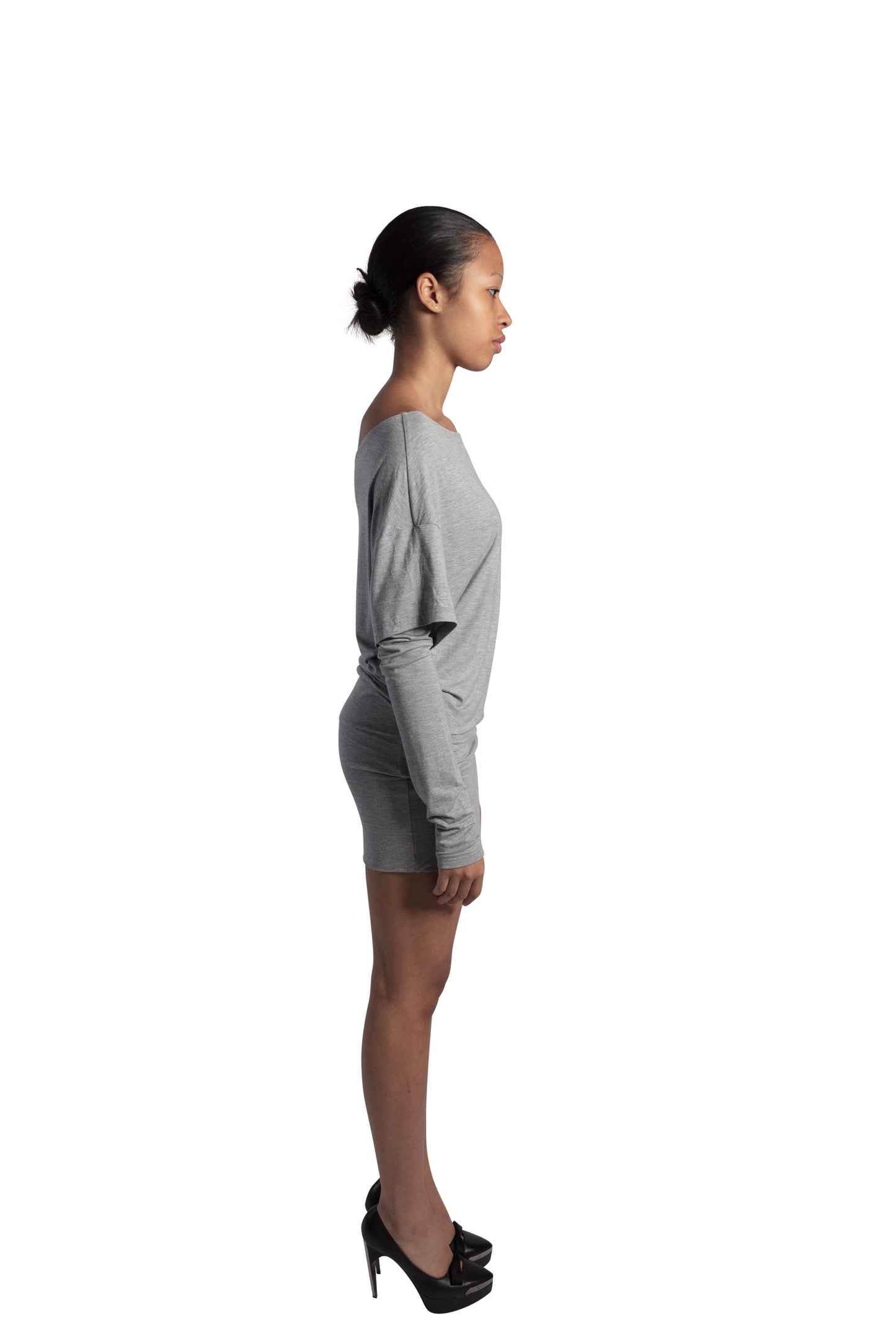 T-Shirt dress grey