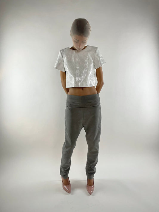 Rex trousers grey suede